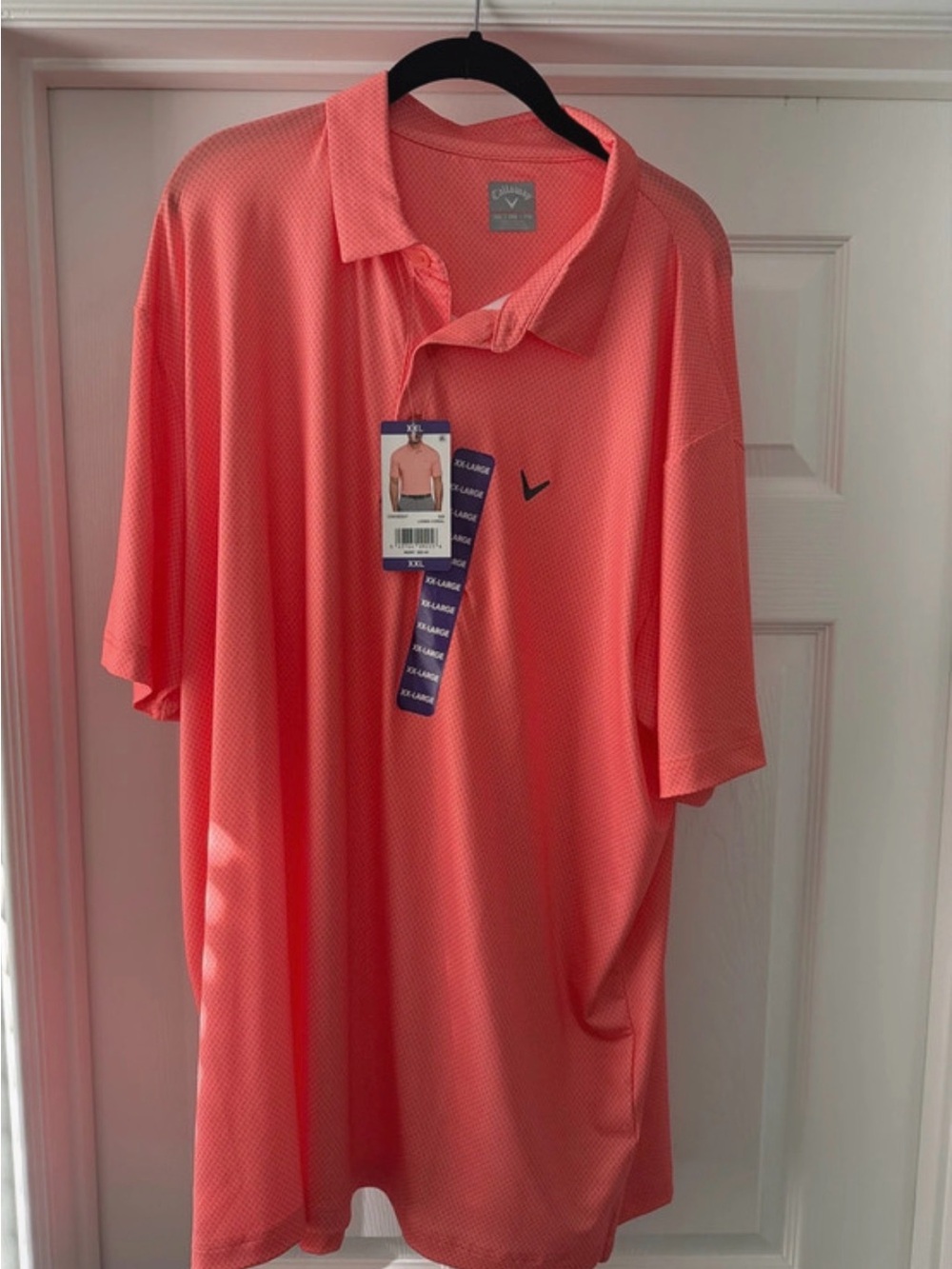 Callaway Men's Coral/Pink Performance Polo